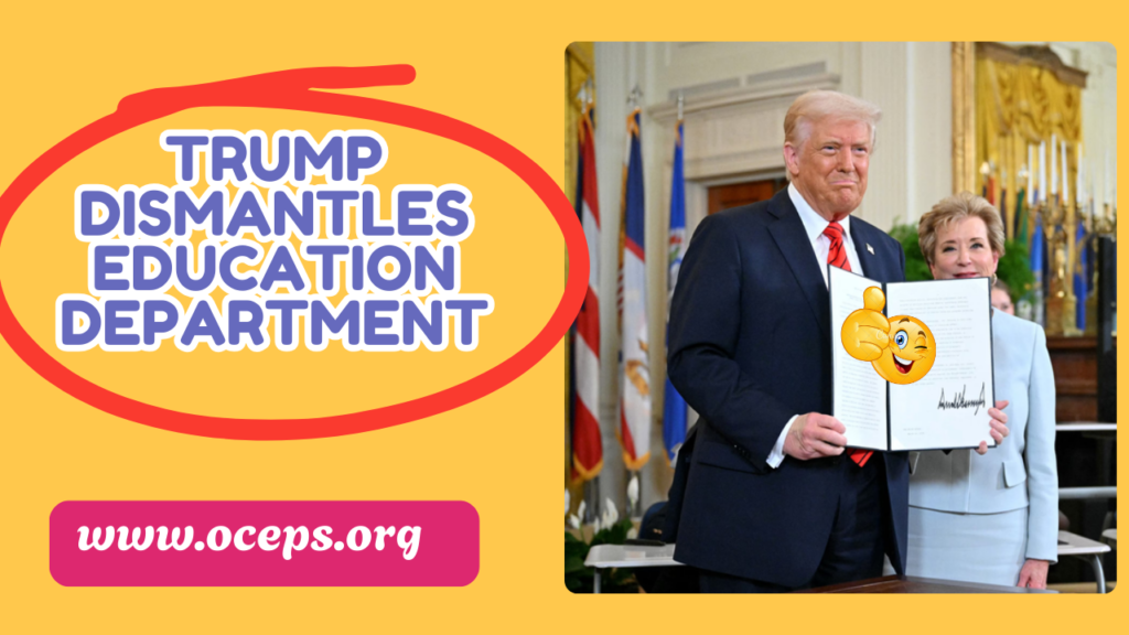 Trump Plan to Dismantle the Education Department